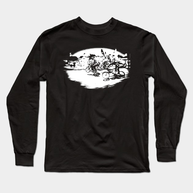 BMX Long Sleeve T-Shirt by rickylabellevie